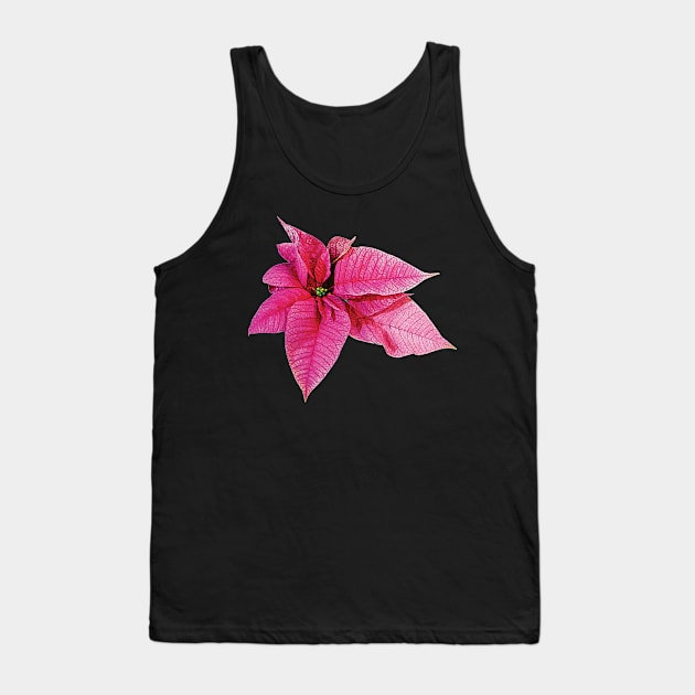 One Pink Poinsettia Tank Top by SusanSavad